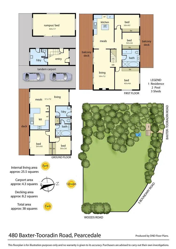 Floorplan of Homely house listing, 480 Baxter-Tooradin Road, Pearcedale VIC 3912