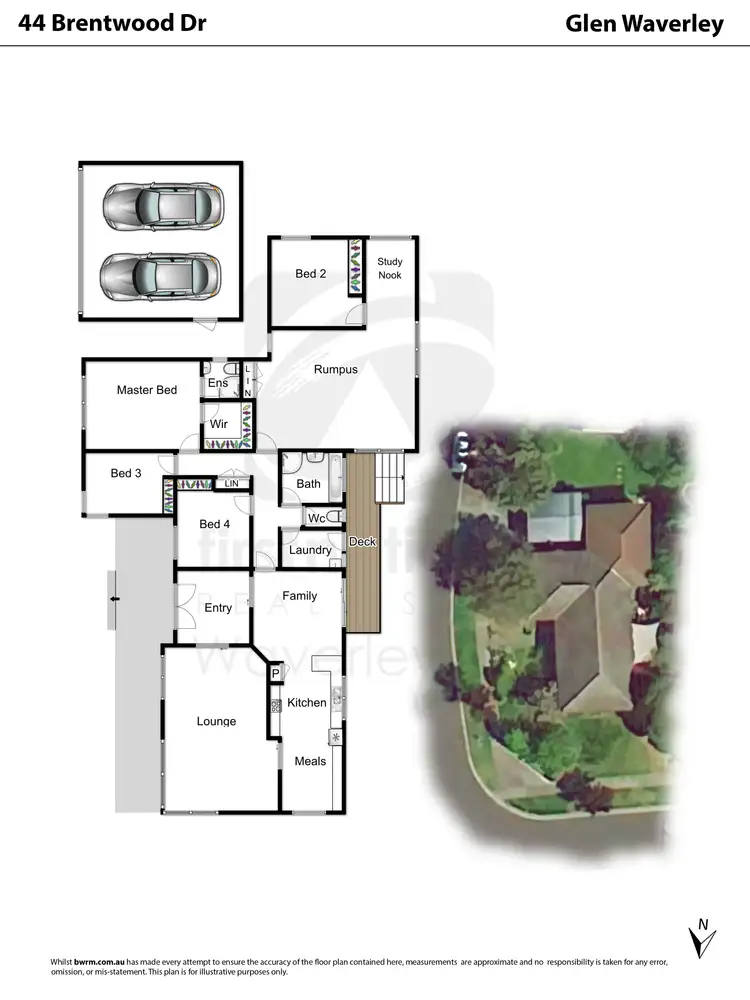Floorplan of Homely house listing, 44 Brentwood Drive, Glen Waverley VIC 3150