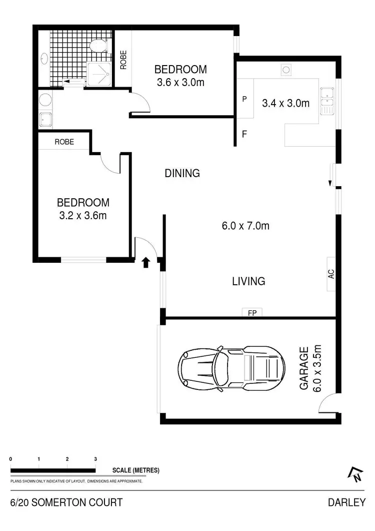 Floorplan of Homely unit listing, 6/20 Somerton Court, Darley VIC 3340