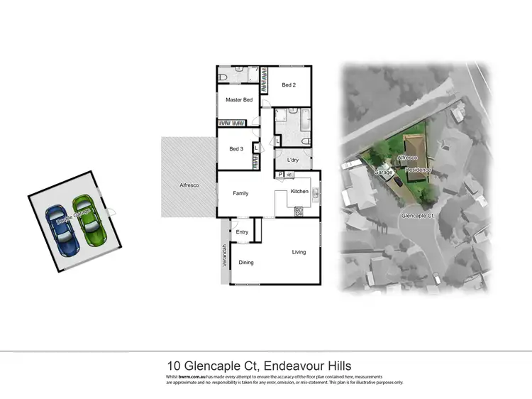 Floorplan of Homely house listing, 10 Glencaple Court, Endeavour Hills VIC 3802