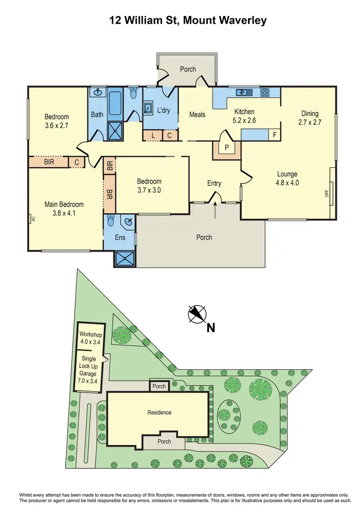 Floorplan of Homely house listing, 12 William Street, Mount Waverley VIC 3149