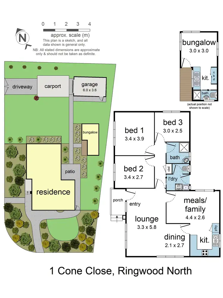 Floorplan of Homely house listing, 1 Cone Close, Ringwood North VIC 3134
