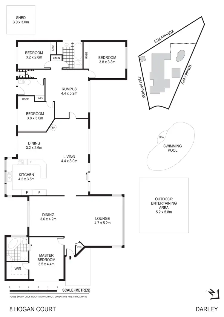 Floorplan of Homely house listing, 8 Hogan Court, Darley VIC 3340