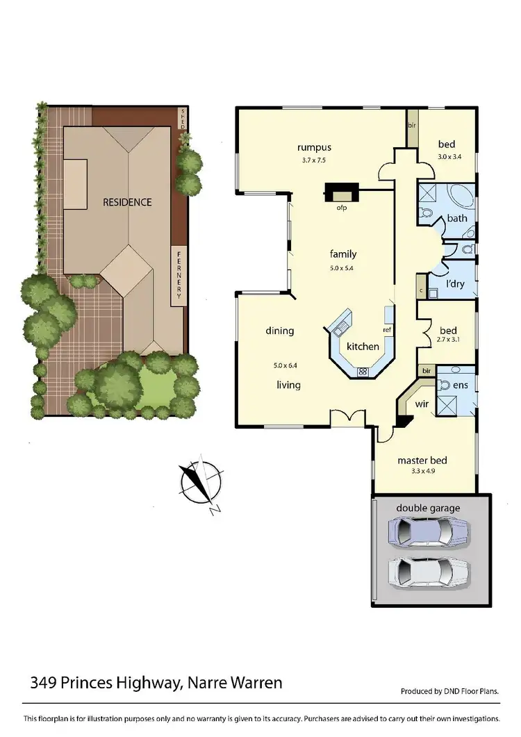 Floorplan of Homely house listing, 349 Princes Highway, Narre Warren VIC 3805