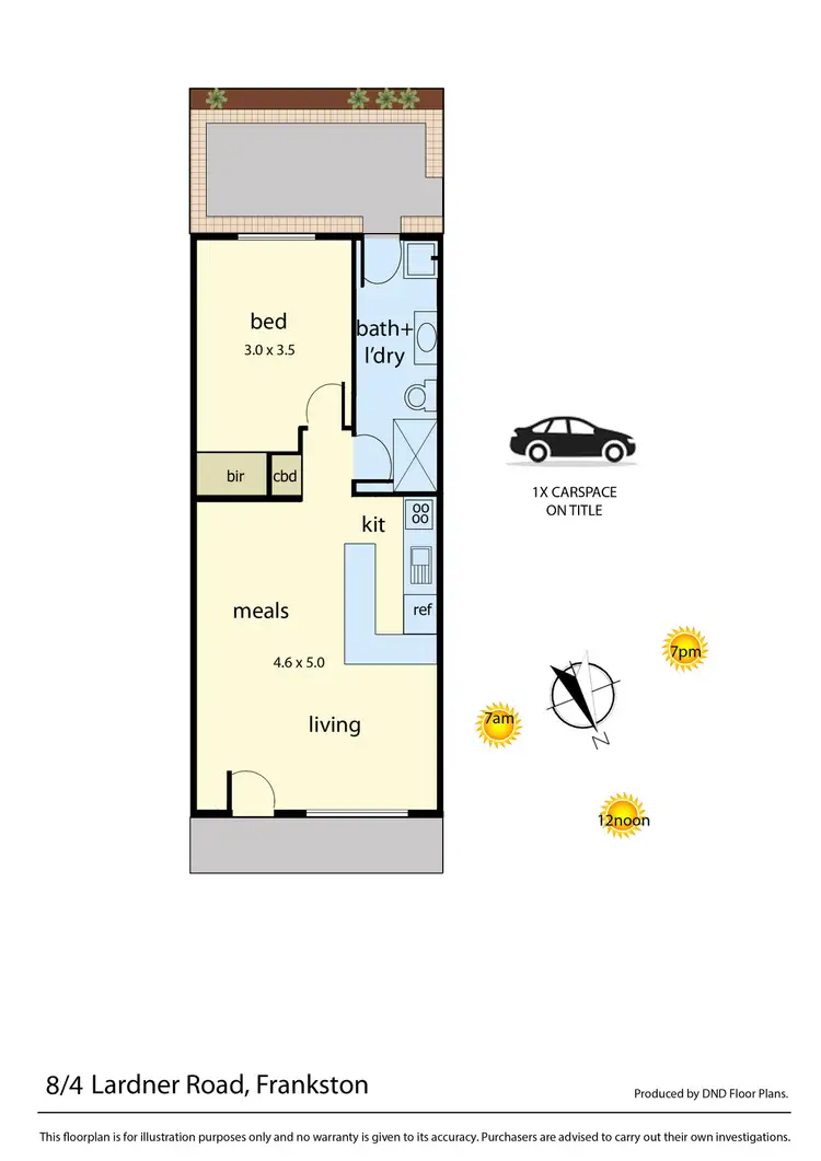 Floorplan of Homely unit listing, 8/4 Lardner Road, Frankston VIC 3199