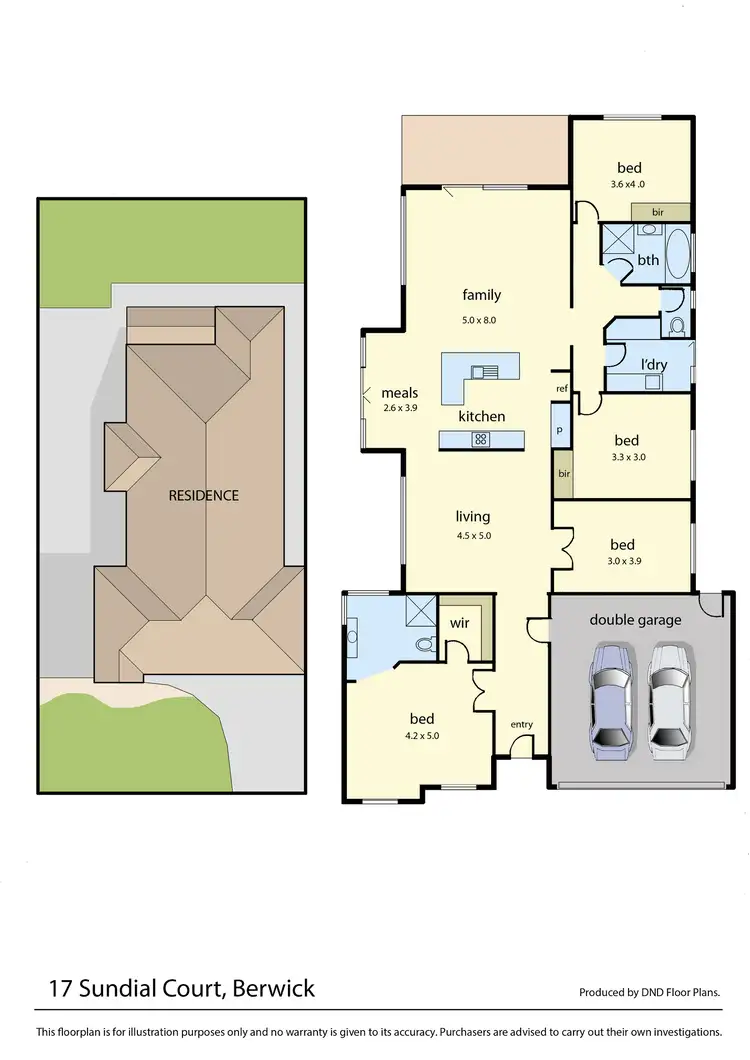 Floorplan of Homely house listing, 17 Sundial Court, Berwick VIC 3806