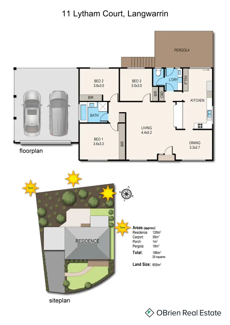 Floorplan of Homely house listing, 11 Lytham Court, Langwarrin VIC 3910