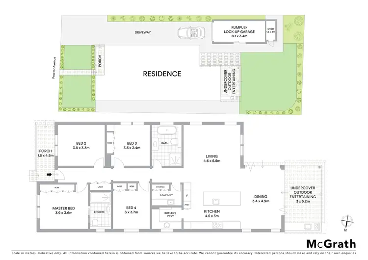 Floorplan of Homely house listing, 55 Proctor Avenue, Kingsgrove NSW 2208