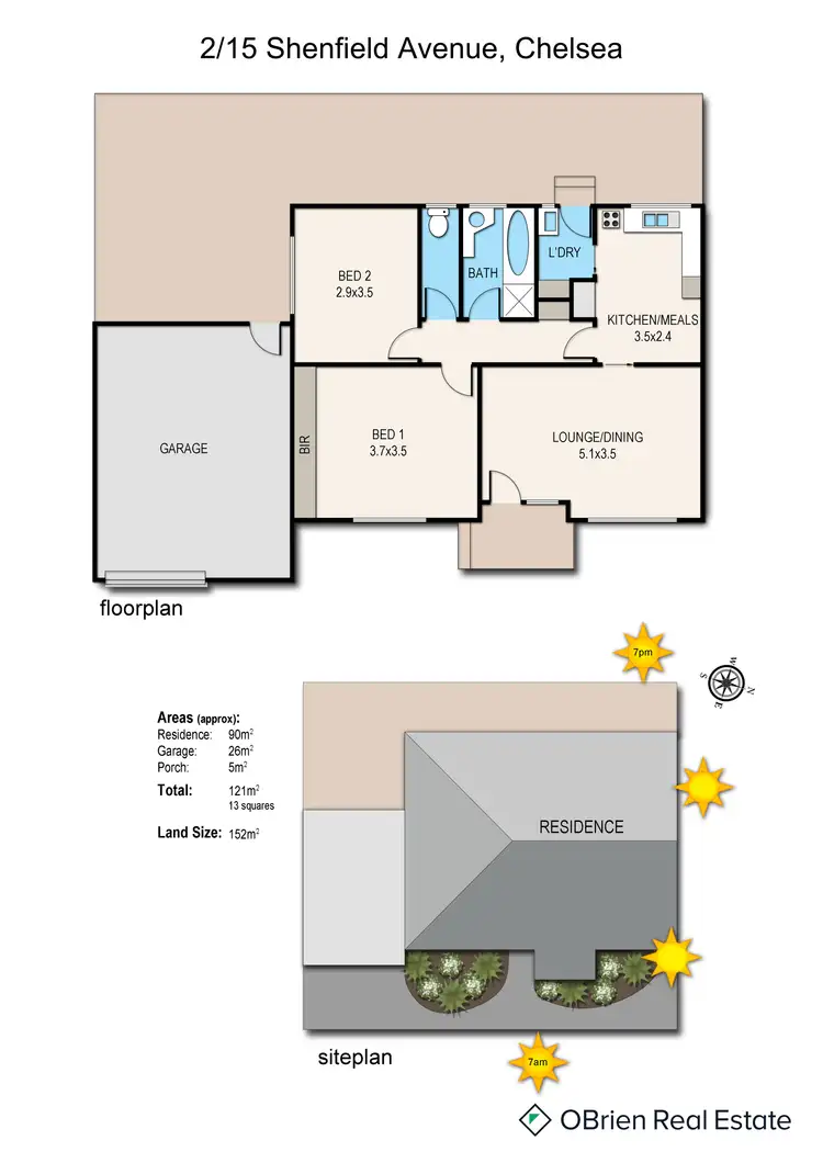 Floorplan of Homely unit listing, 2/15 Shenfield Avenue, Chelsea VIC 3196