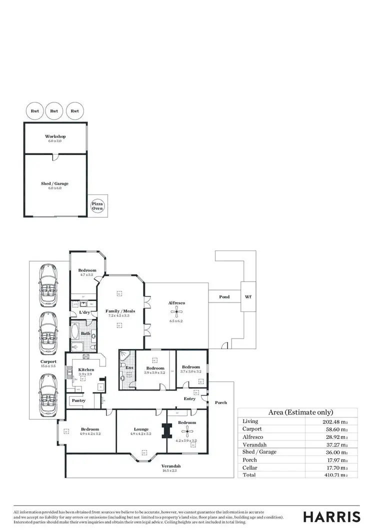 Floorplan of Homely house listing, 6 Llewelyn Terrace, Hawthorn SA 5062