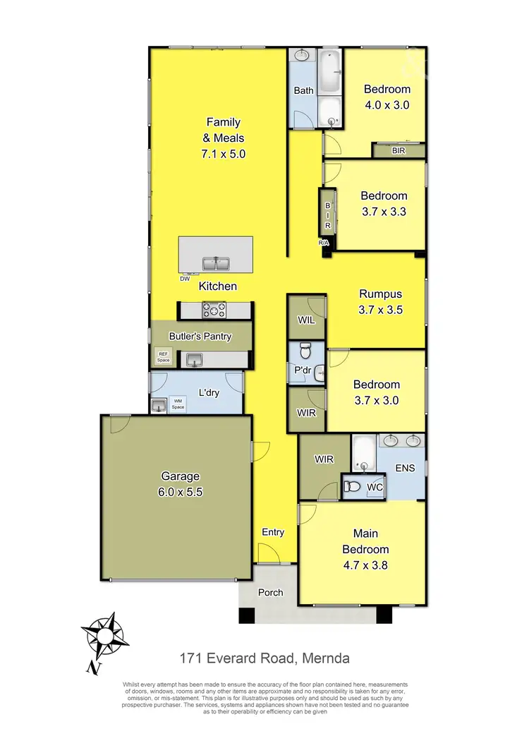 Floorplan of Homely house listing, 171 Everard Road, Mernda VIC 3754