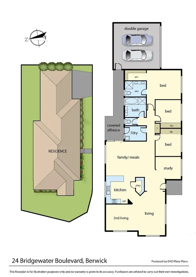Floorplan of Homely house listing, 24 Bridgewater Boulevard, Berwick VIC 3806