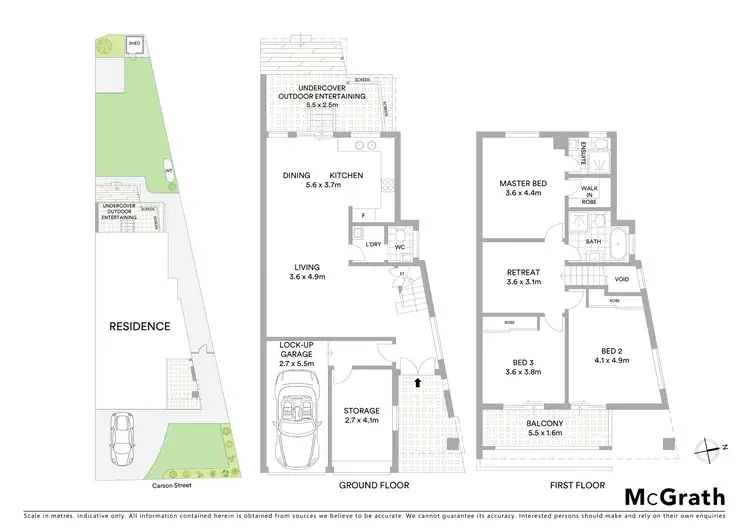 Floorplan of Homely semi-detached listing, 20C Carson Street, Panania NSW 2213