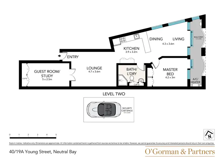 Floorplan of Homely apartment listing, 40/19A Young Street, Neutral Bay NSW 2089