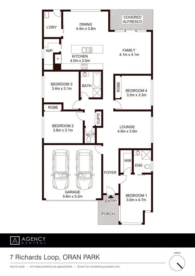 Floorplan of Homely house listing, 7 Richards Loop, Oran Park NSW 2570