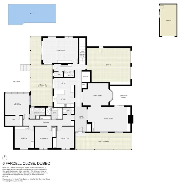Floorplan of Homely house listing, 6 Fardell Close, Dubbo NSW 2830