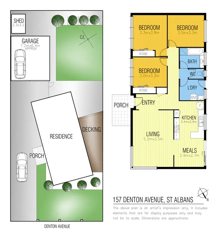 Floorplan of Homely house listing, 157 Denton Avenue, St Albans VIC 3021