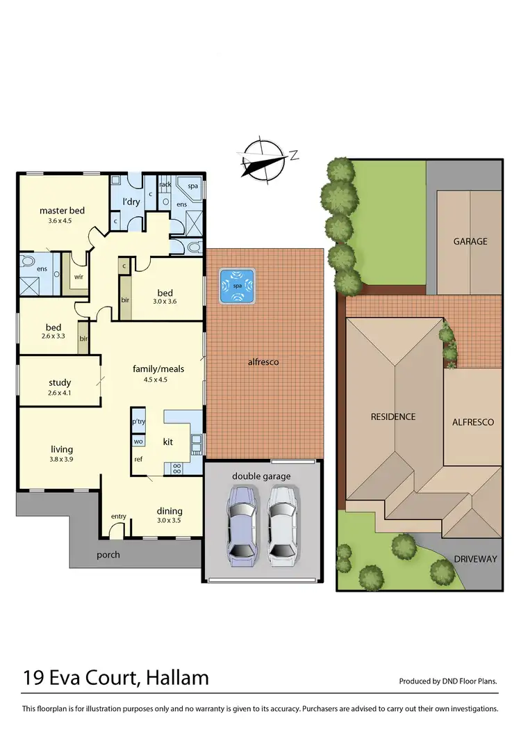 Floorplan of Homely house listing, 19 Eva Court, Hallam VIC 3803