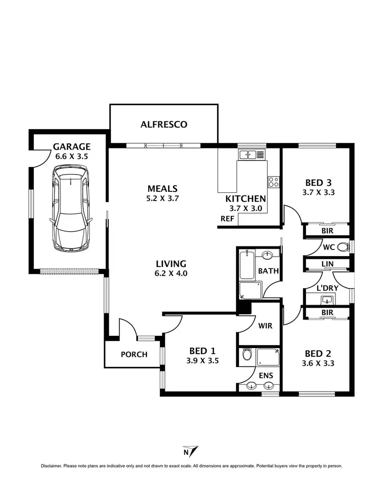 Floorplan of Homely unit listing, 2/17 Richardson Street, Riddells Creek VIC 3431