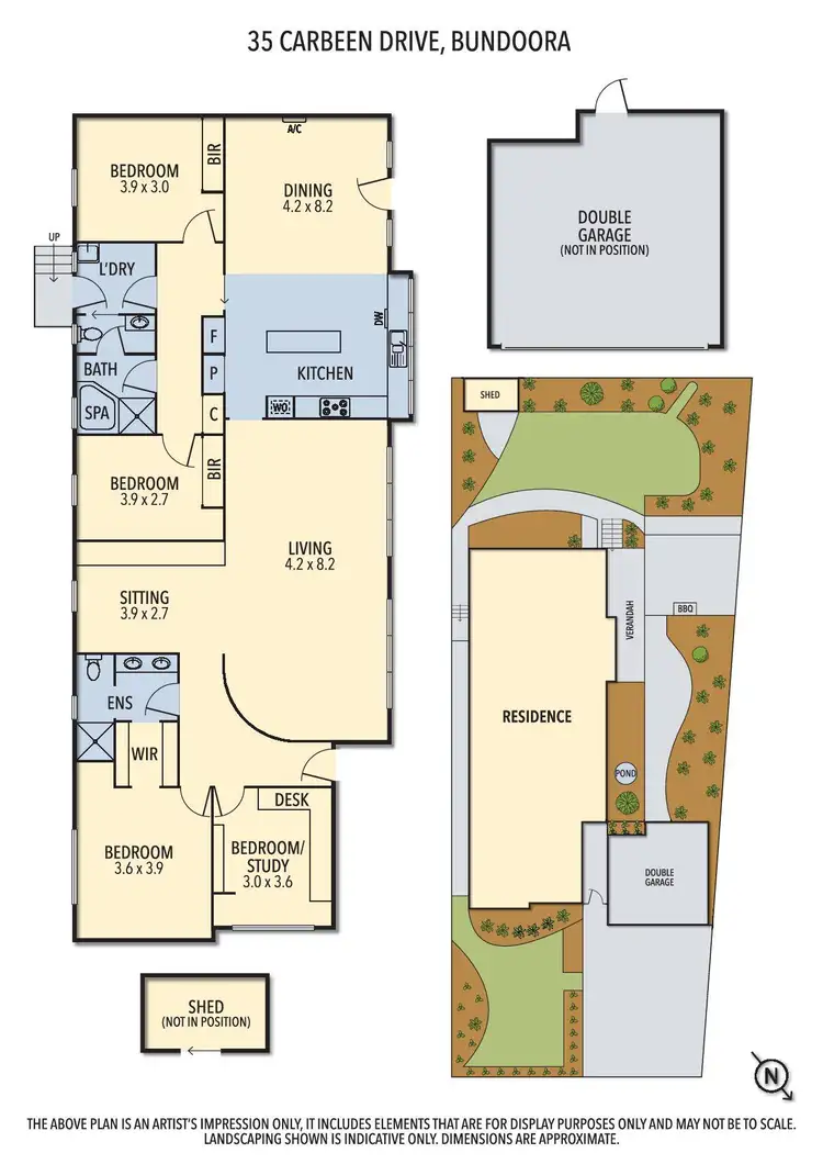 Floorplan of Homely house listing, 35 Carbeen Drive, Bundoora VIC 3083