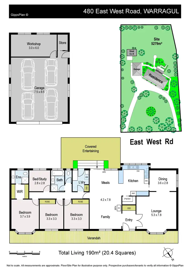 Floorplan of Homely house listing, 480 East West Road, Warragul VIC 3820