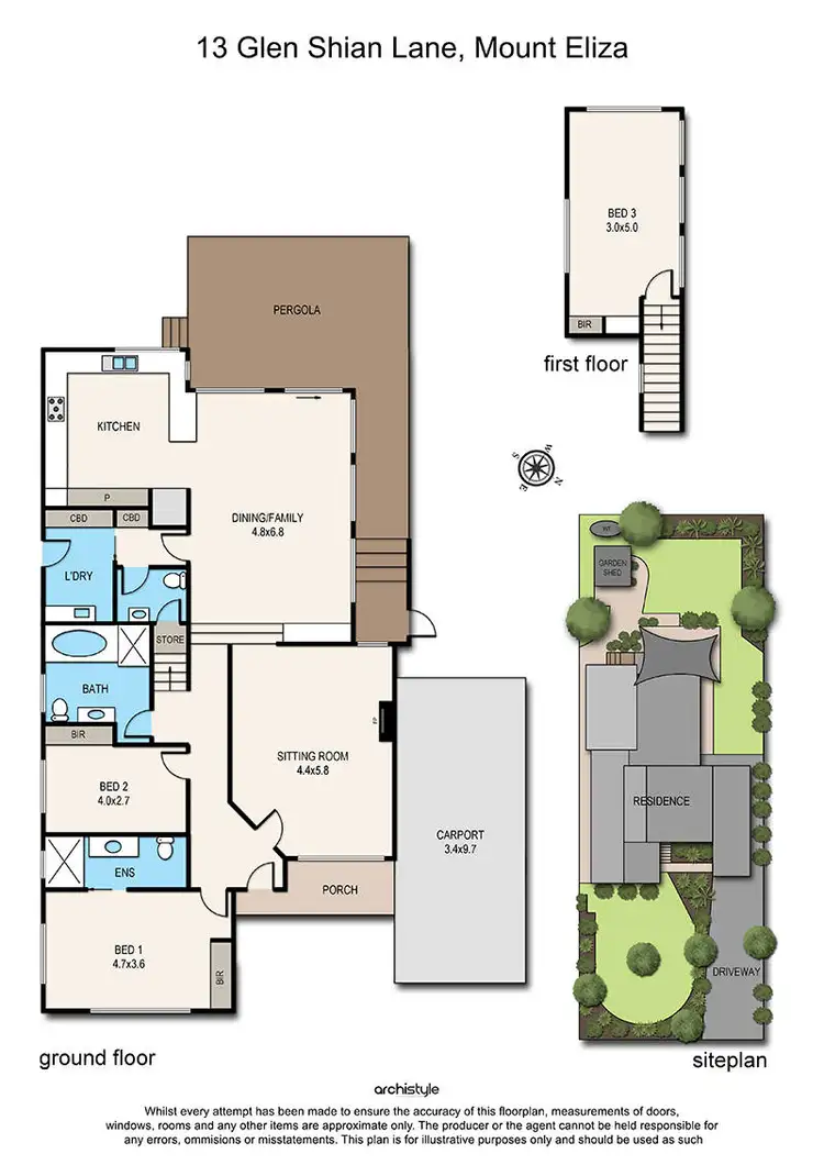 Floorplan of Homely house listing, 13 Glen Shian Lane, Mount Eliza VIC 3930