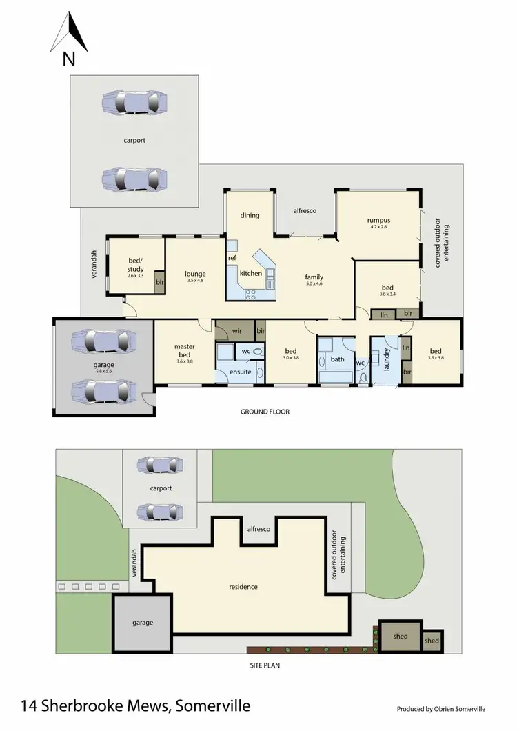 Floorplan of Homely house listing, 14 Sherbrooke Mews, Somerville VIC 3912