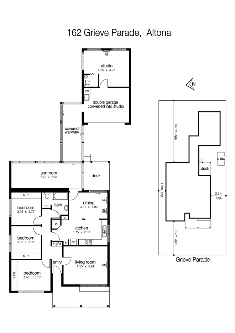 Floorplan of Homely house listing, 162 Grieve Parade, Altona VIC 3018