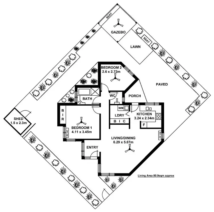 Floorplan of Homely unit listing, 4/5 Dawson Street, Fullarton SA 5063