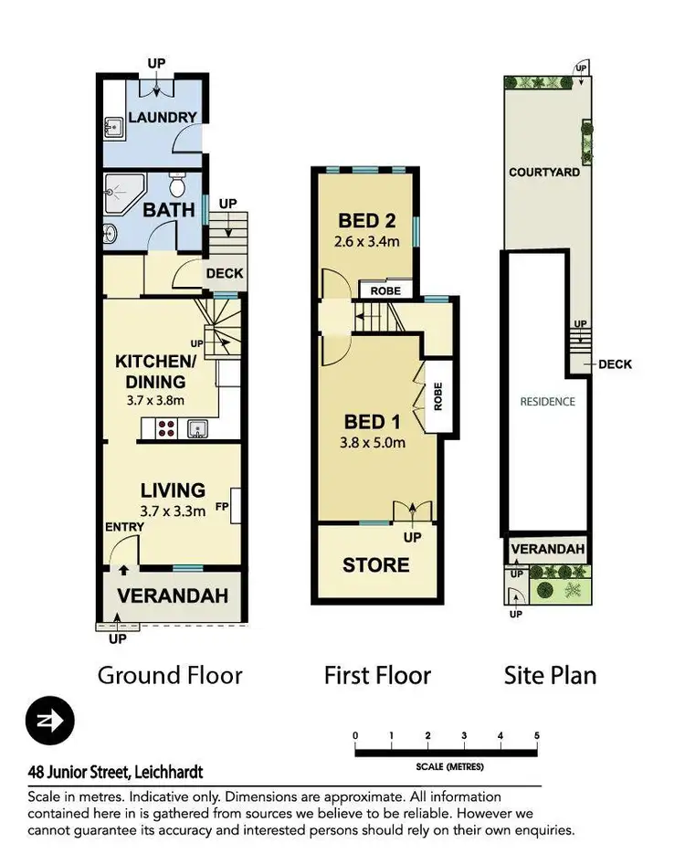 Floorplan of Homely house listing, 48 Junior Street, Leichhardt NSW 2040