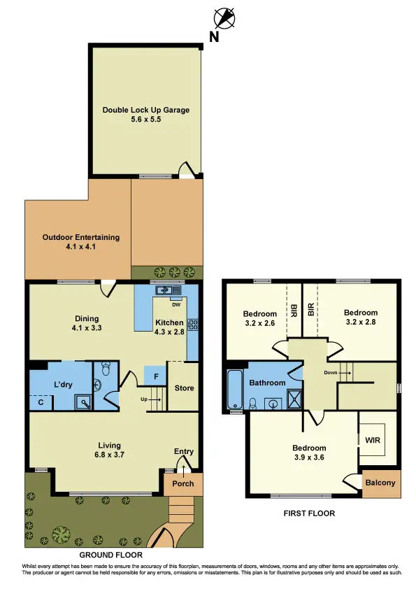 Floorplan of Homely townhouse listing, 5/26 Coopers Lane, Kensington VIC 3031
