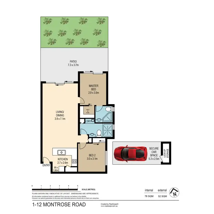 Floorplan of Homely unit listing, 1/12 Montrose Road, Taringa QLD 4068