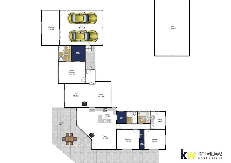 Floorplan of Homely house listing, 15 Stonehaven Road, Hazelwood South VIC 3840