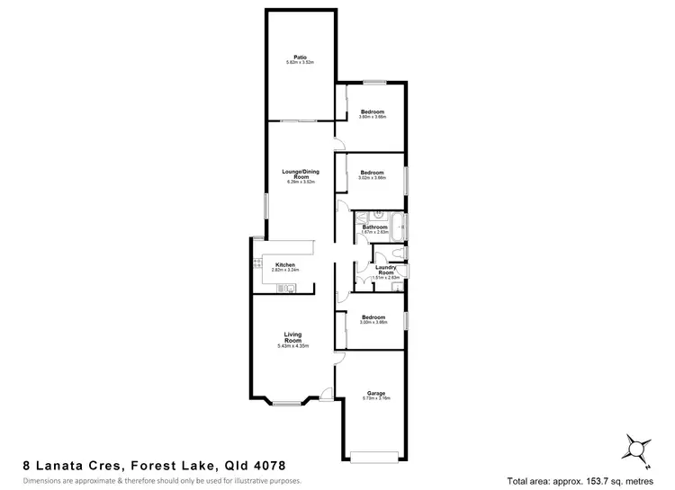 Floorplan of Homely house listing, 8 Lanata Crescent, Forest Lake QLD 4078