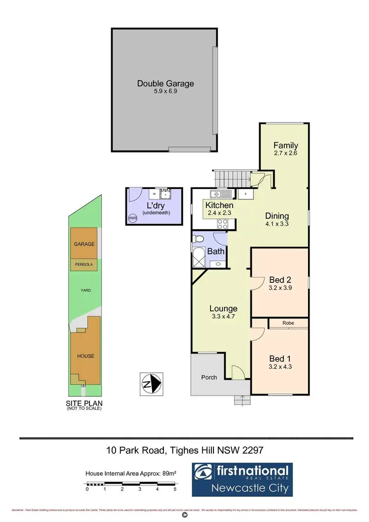 Floorplan of Homely house listing, 10 Park Road, Tighes Hill NSW 2297