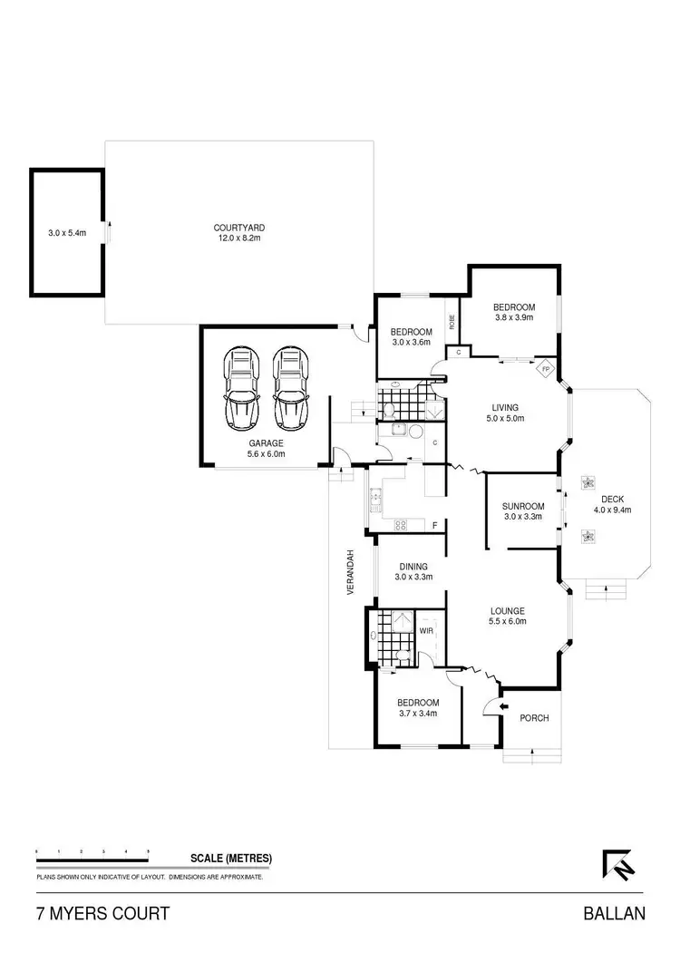 Floorplan of Homely house listing, 7 Myers Court, Ballan VIC 3342