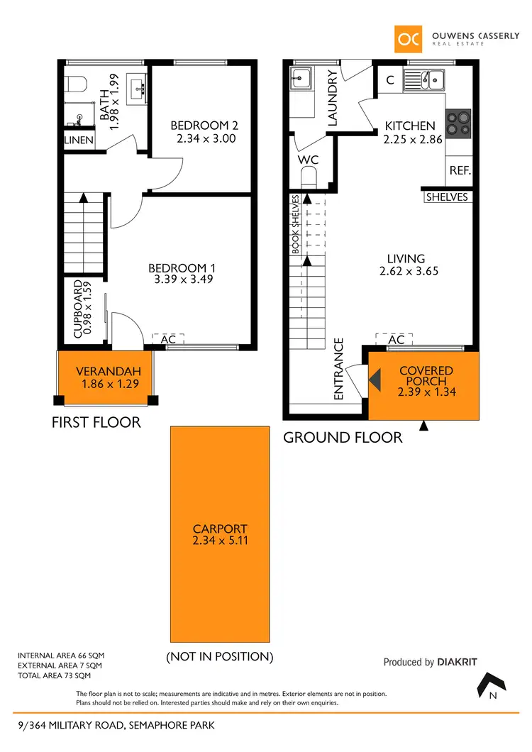 Floorplan of Homely townhouse listing, 9/364 Military Road, Semaphore Park SA 5019