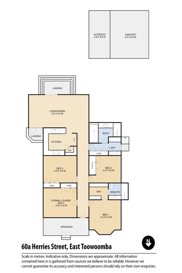Floorplan of Homely house listing, 60A Herries Street, East Toowoomba QLD 4350