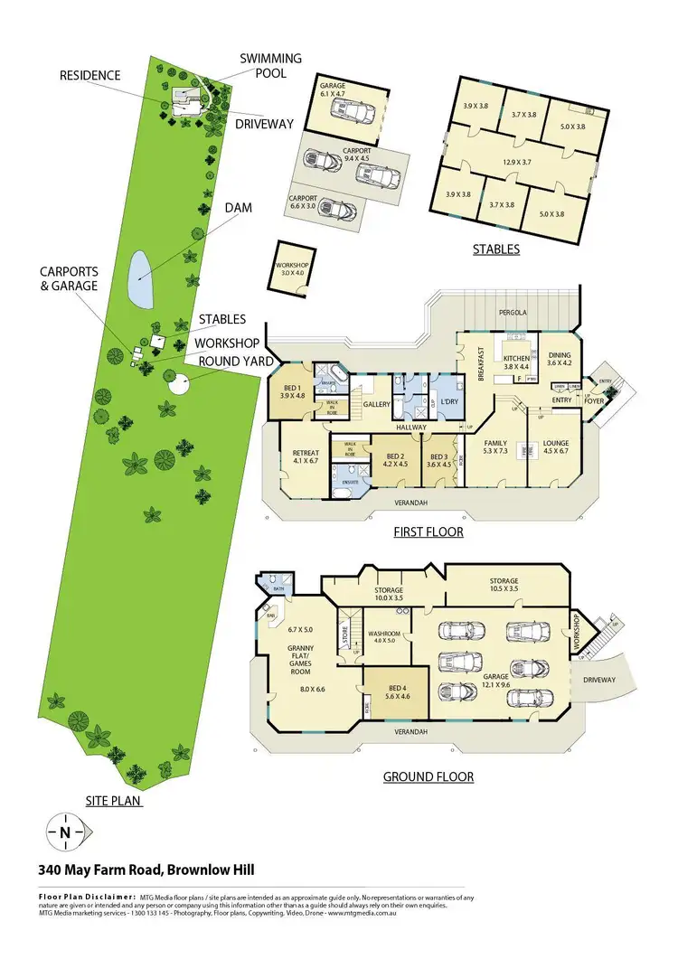 Floorplan of Homely rural property listing, 340 May Farm Road, Brownlow Hill NSW 2570