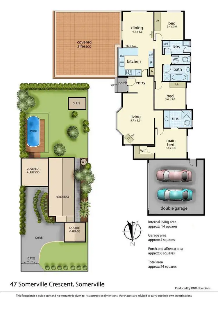 Floorplan of Homely house listing, 47 Somerville Crescent, Somerville VIC 3912