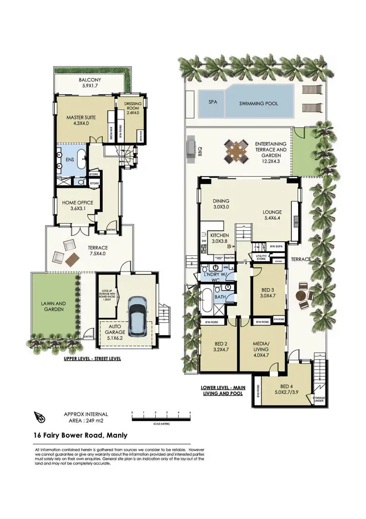 Floorplan of Homely house listing, 16 Fairy Bower Road, Manly NSW 2095