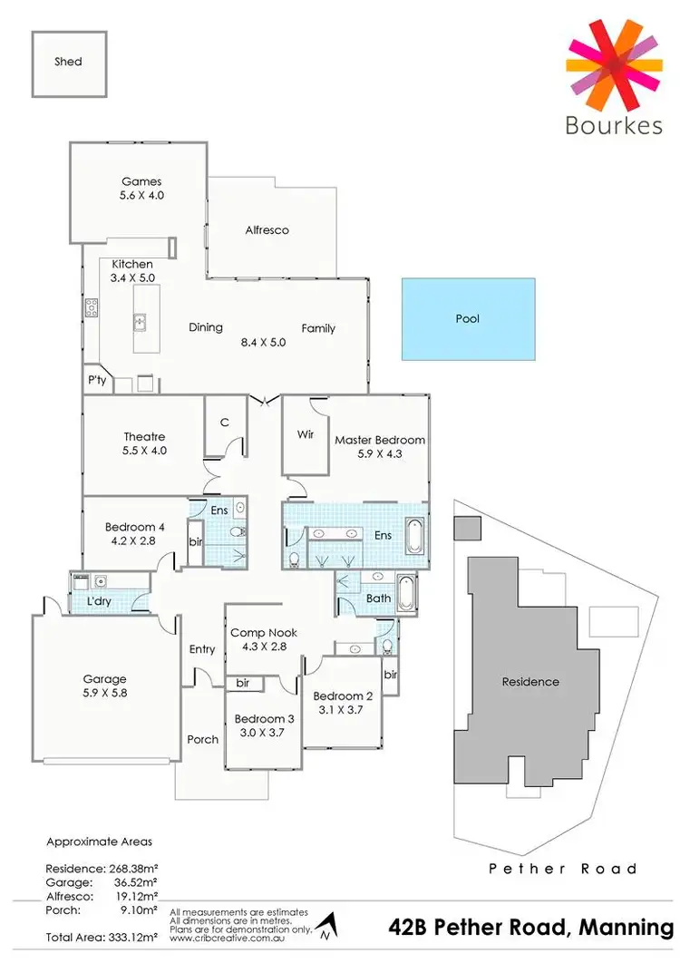 Floorplan of Homely house listing, 42B Pether Road, Manning WA 6152