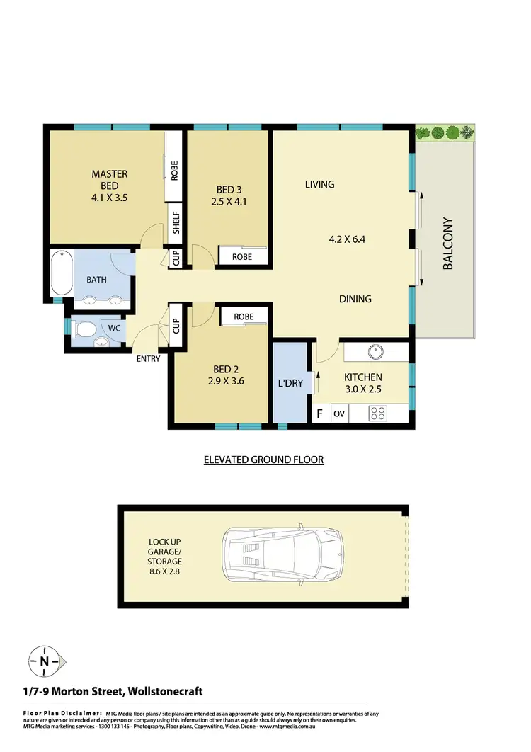 Floorplan of Homely apartment listing, 1/7-9 Morton Street, Wollstonecraft NSW 2065