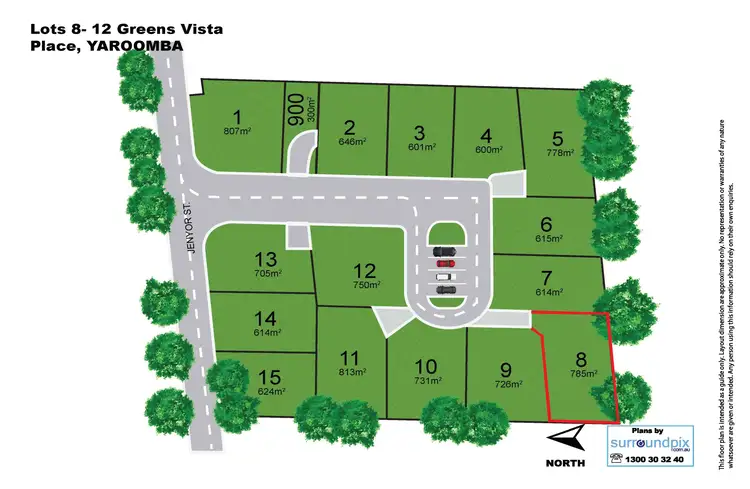 Floorplan of Homely land listing, 12 Greens Vista Place, Yaroomba QLD 4573