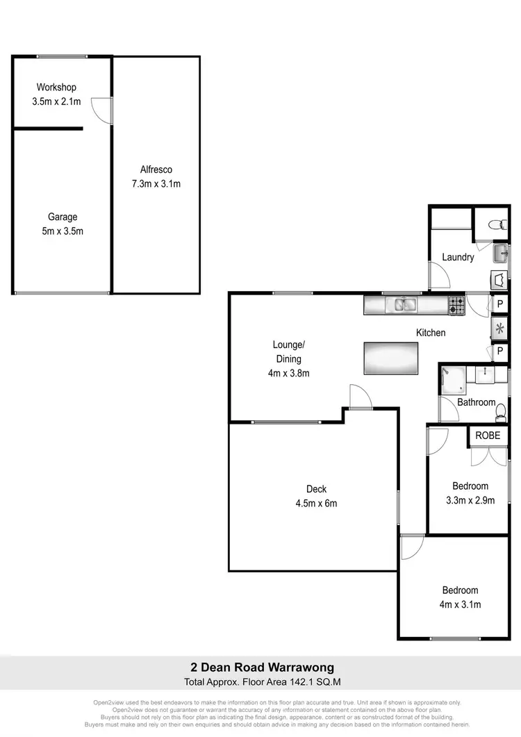 Floorplan of Homely house listing, 2 Dean Road, Warrawong NSW 2502