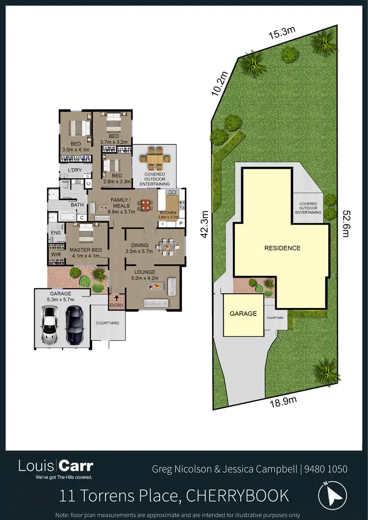 Floorplan of Homely house listing, 11 Torrens Place, Cherrybrook NSW 2126