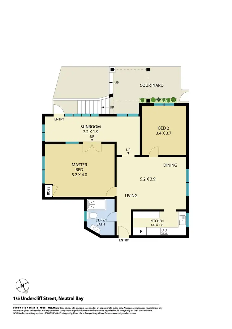 Floorplan of Homely apartment listing, 1/5 Undercliff Street, Neutral Bay NSW 2089