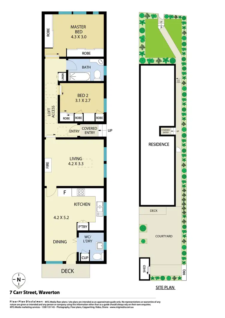 Floorplan of Homely semi-detached listing, 7 Carr Street, Waverton NSW 2060