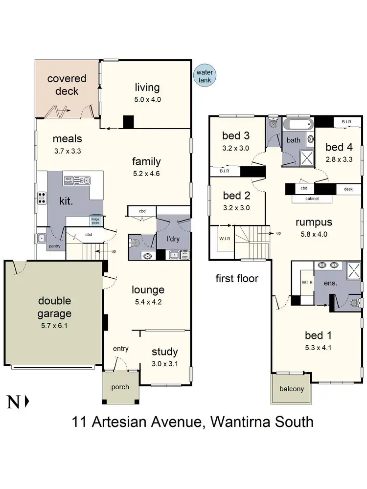Floorplan of Homely house listing, 11 Artesian Avenue, Wantirna South VIC 3152
