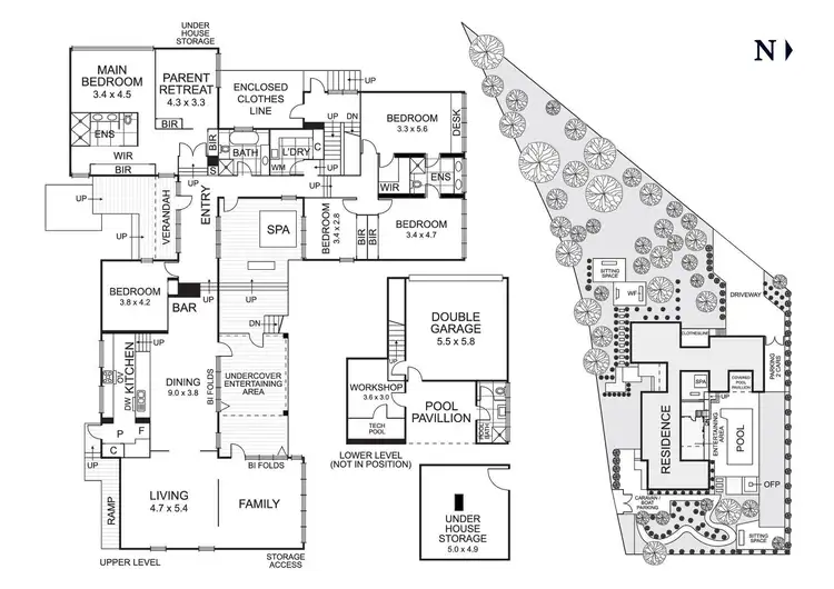Floorplan of Homely house listing, 1-3 Cat Jump Road, Donvale VIC 3111